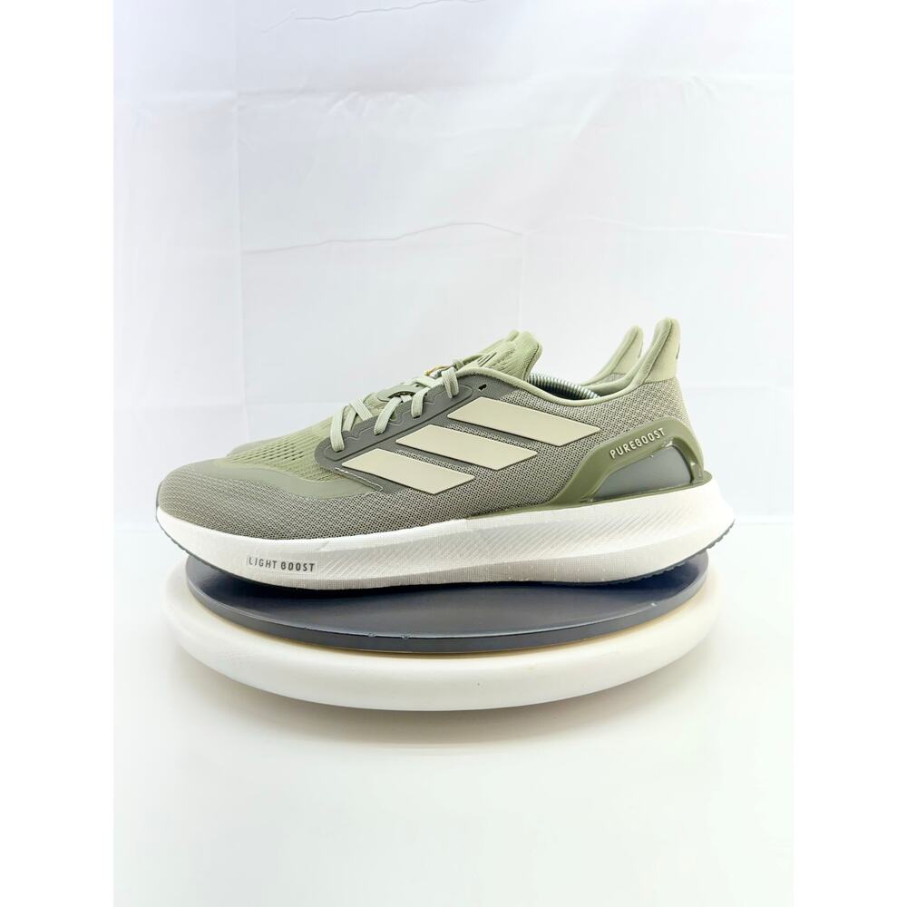 adidas Originals Pureboost 5 Mens Sz 12 Pebble Green Silver Running Shoes IF9195